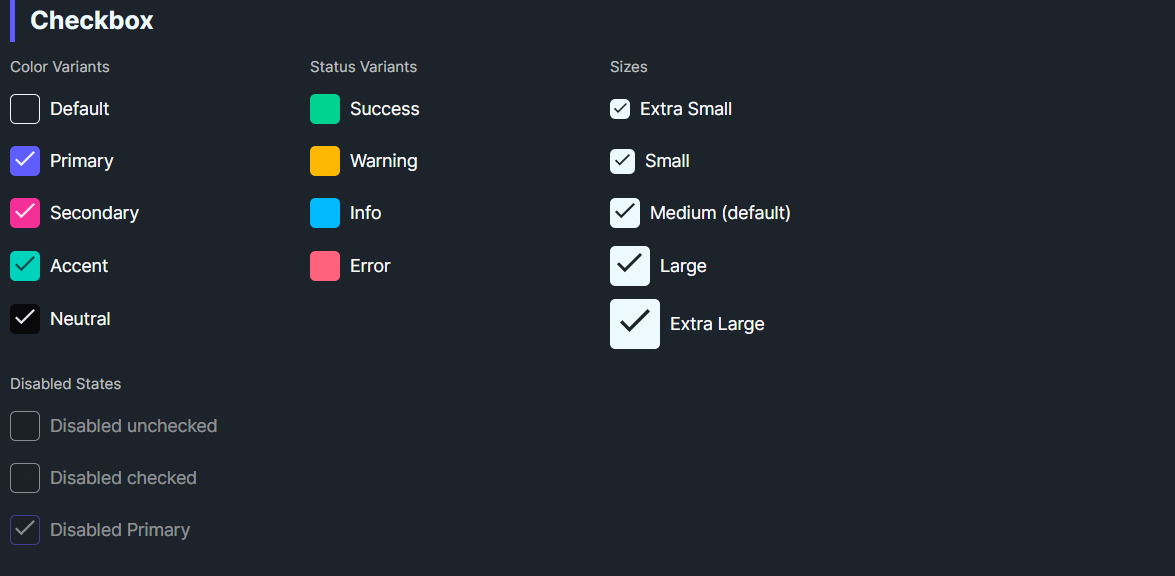 DaisyCheckBox